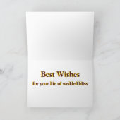 Celtic segne für Wedding Bliss Karte (Innenseite)