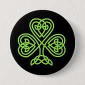 Celtic shamrock button (Vorderseite)