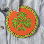 Celtic shamrock, button (Beispiel)