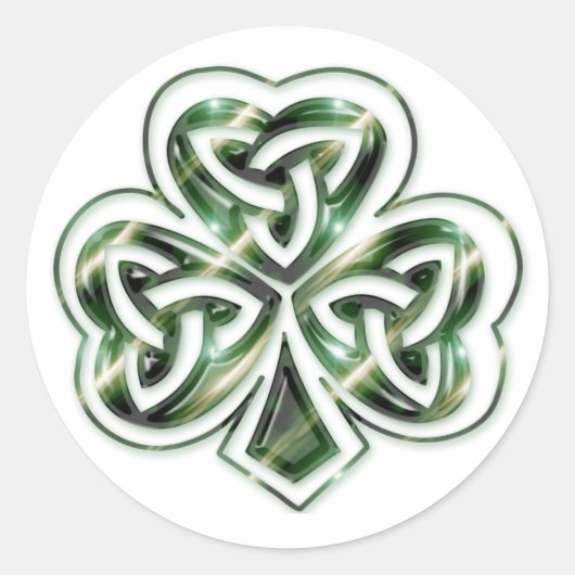 Celtic Shamrock Design 2 Sticker 2 (Vorderseite)