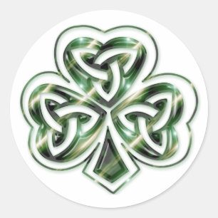 Celtic Shamrock Design 2 Sticker 2