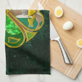 Celtic Shamrock Heritage Symbol Irish Inspired Geschirrtuch (Viertel Falte)