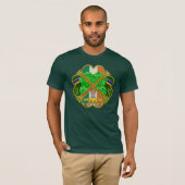 Celtic Shamrock Heritage Symbol Irish Inspired T-Shirt (Vorne ganz)