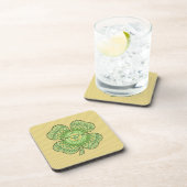 Celtic Shamrock Square Untersetzer (Rechte Seite)