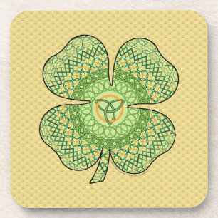 Celtic Shamrock Square Untersetzer