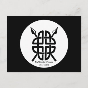 Celtic Shield, MeWarriorWoman auf Twitch Postkarte