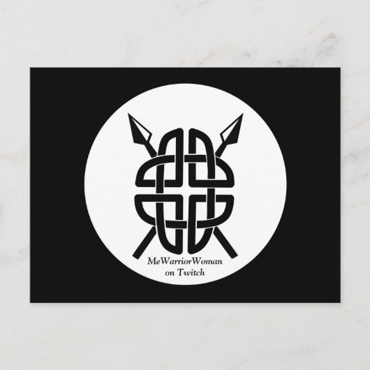 Celtic Shield, MeWarriorWoman auf Twitch Postkarte (Vorderseite)