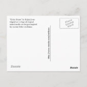 "Celtic Shrine" Postkarte (Rückseite)