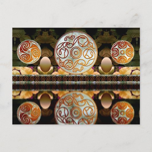 "Celtic Shrine" Postkarte (Vorderseite)