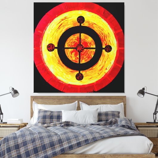 Celtic-Solarsymbol Leinwanddruck (Insitu (Schlafzimmer))