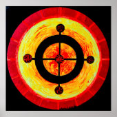 Celtic-Solarsymbol Poster (Vorne)