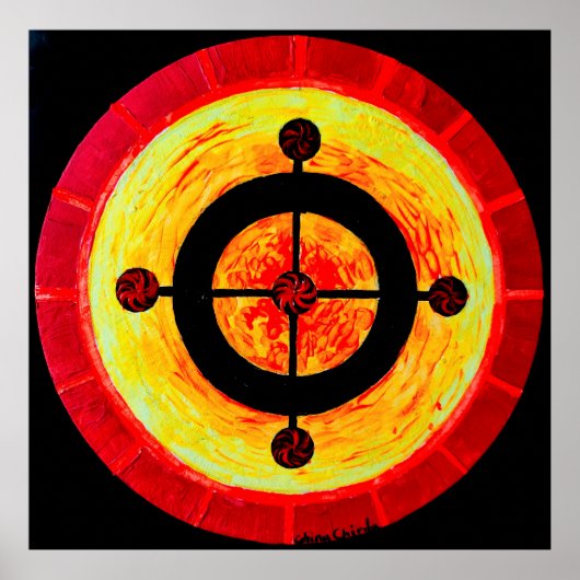 Celtic-Solarsymbol Poster (Vorne)