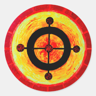 Celtic-Solarsymbol Runder Aufkleber