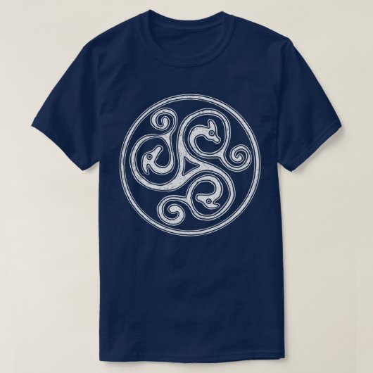 Celtic Spiral Dragon Design T-Shirt (Design vorne)