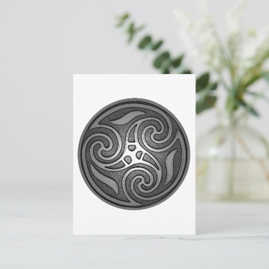 Celtic Spiral Postkarte (Stehend Vorderseite)