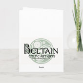 Celtic Spiral Weihnachtskarte Feiertagskarte (Rückseite)