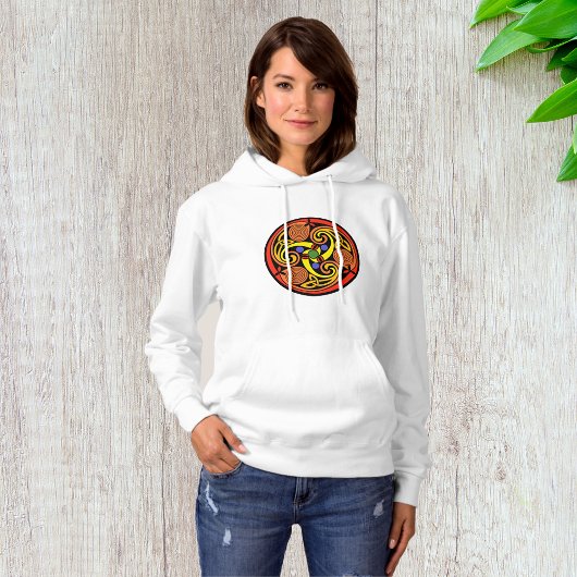 Celtic Spiral Womens Hoodie