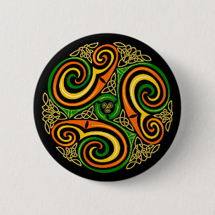 Celtic Spirals Button