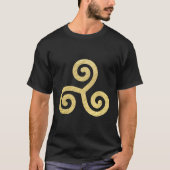 Celtic Spirals kennen altes irisches gälisches Sym T-Shirt (Vorderseite)