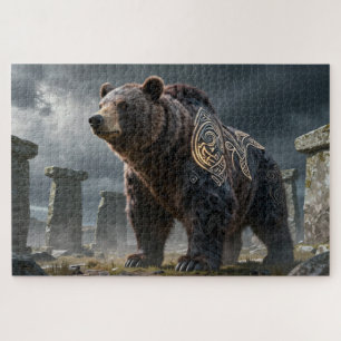 Celtic Spirit Animal Bär Puzzlespiel Puzzle