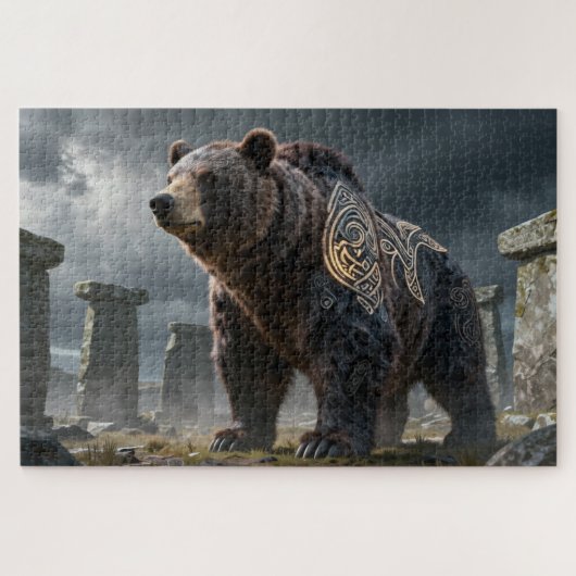 Celtic Spirit Animal Bär Puzzlespiel Puzzle (Horizontal)