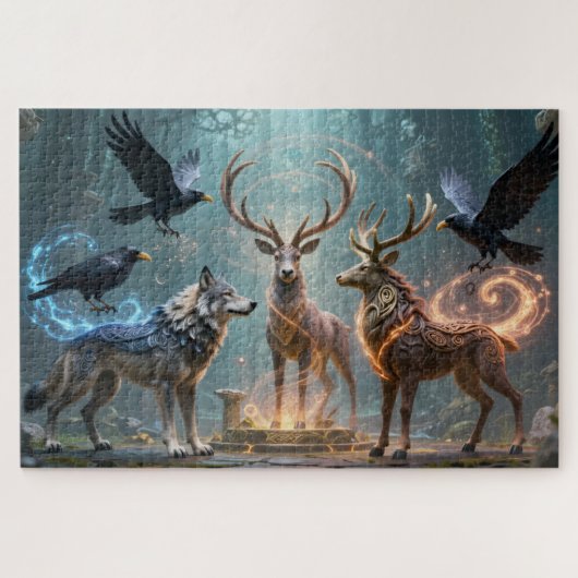 Celtic Spirit Animal Totem Jigsaw Puzzle (Horizontal)