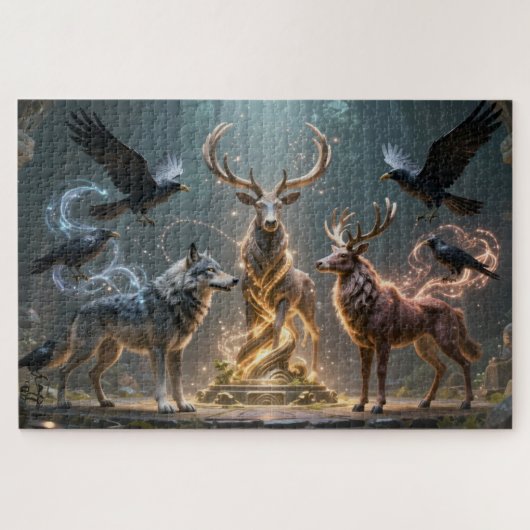 Celtic Spirit Animal Totem Jigsaw Puzzle (Horizontal)