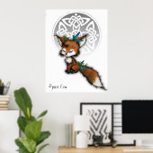 Celtic Spirit Fox Poster (Heimbüro)