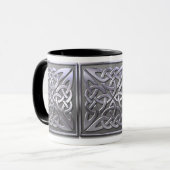 Celtic Square - silber Tasse (Vorderseite Links)