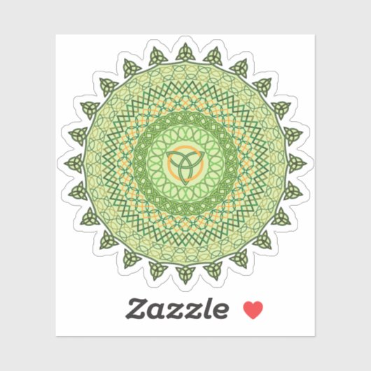 Celtic St. Patty's Day Contour Sticker (Blatt)