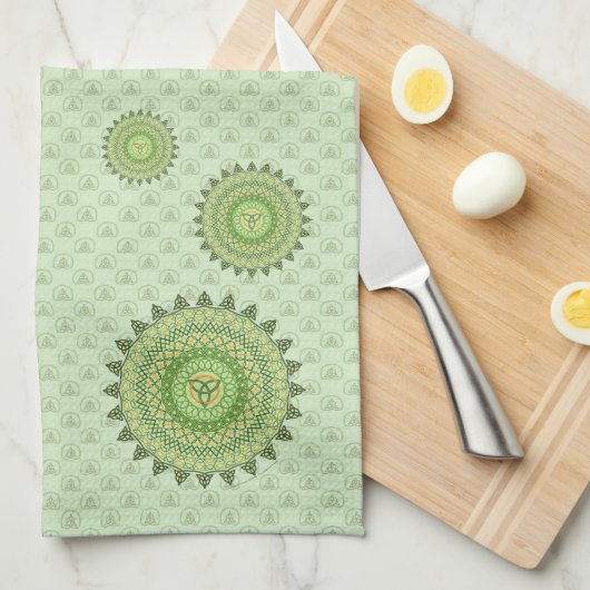 Celtic St. Patty's Day Handtuch (Viertel Falte)