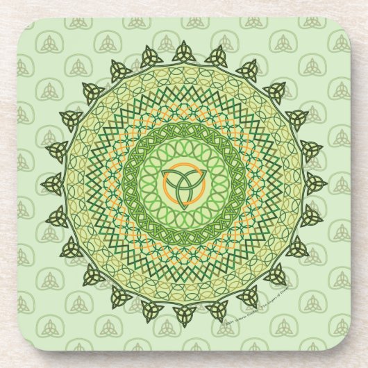 Celtic St. Patty's Day Square Untersetzer (Vorderseite)