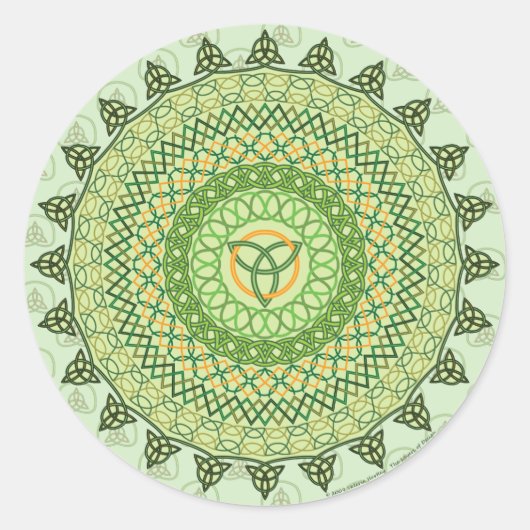 Celtic St. Patty's Day Sticker (Vorderseite)