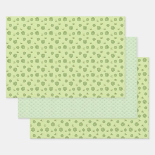 Celtic St. Patty's Day Wrapping Paper Set Geschenkpapier Set (Set)