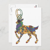 Celtic Stag Postcard Postkarte (Vorne/Hinten)