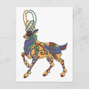 Celtic Stag Postcard Postkarte