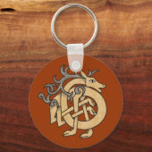 Celtic Stag Schlüsselanhänger (Vorderseite)