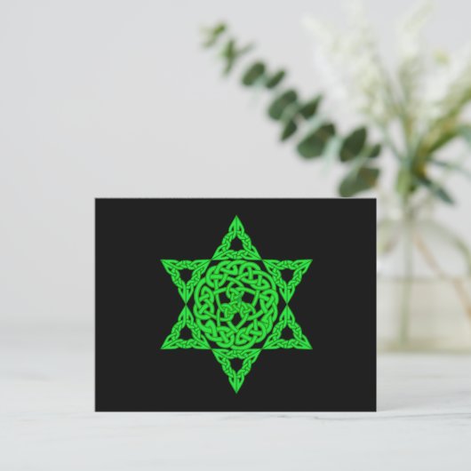 Celtic Star of David Postcard Postkarte (Stehend Vorderseite)