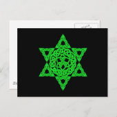 Celtic Star of David Postcard Postkarte (Vorne/Hinten)