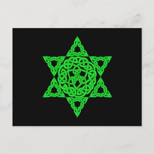 Celtic Star of David Postcard Postkarte (Vorderseite)
