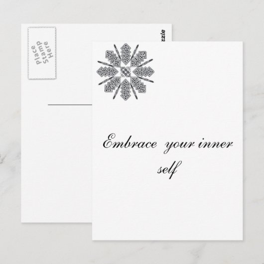 Celtic Star Postkarte (Vorne/Hinten)