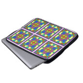 Celtic Stred Glass Effect Laptopschutzhülle (Vorne Knopf)