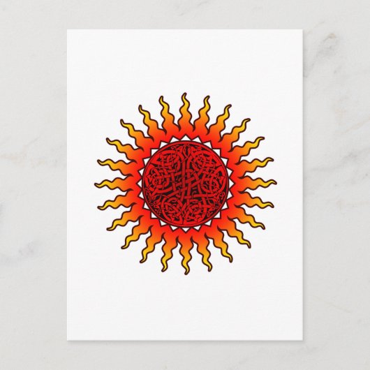 Celtic Sun 1 Postkarten (Vorderseite)