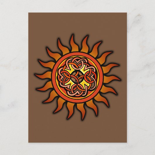Celtic Sun 4 Postkarte (Vorderseite)