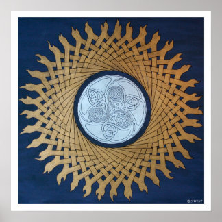 Celtic Sun Poster