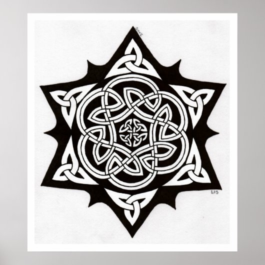 Celtic Sun print Poster (Vorne)