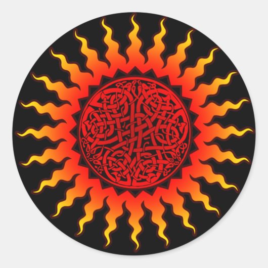 Celtic Sun Sticker (Vorderseite)