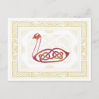Celtic Swan Postkarte