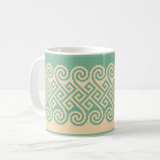 Celtic Sweater Coffee Tasse (Vorderseite Links)