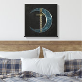 Celtic Sword and Moon Leinwanddruck (Insitu (Schlafzimmer))